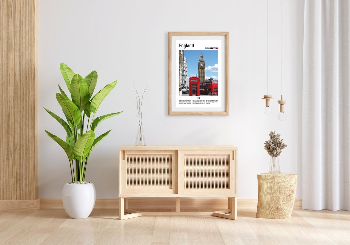 England Print England Poster England Wall Art Oil Painting Poster Colorful City Print City Artwork Travel Artwork Travel Wall Art - Image 3