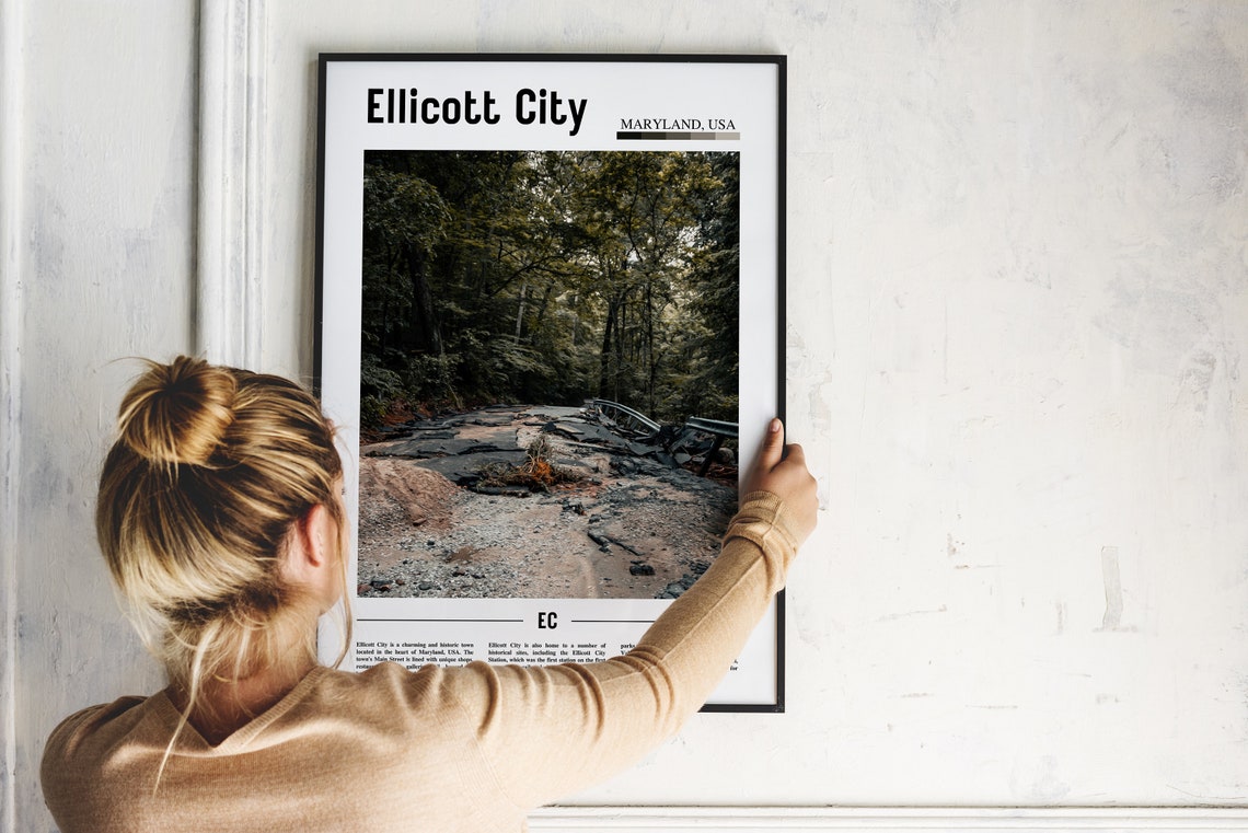 Ellicott City Poster Ellicott City Print Ellicott City Wall Art United States Photo United States Poster United States Print - Image 2
