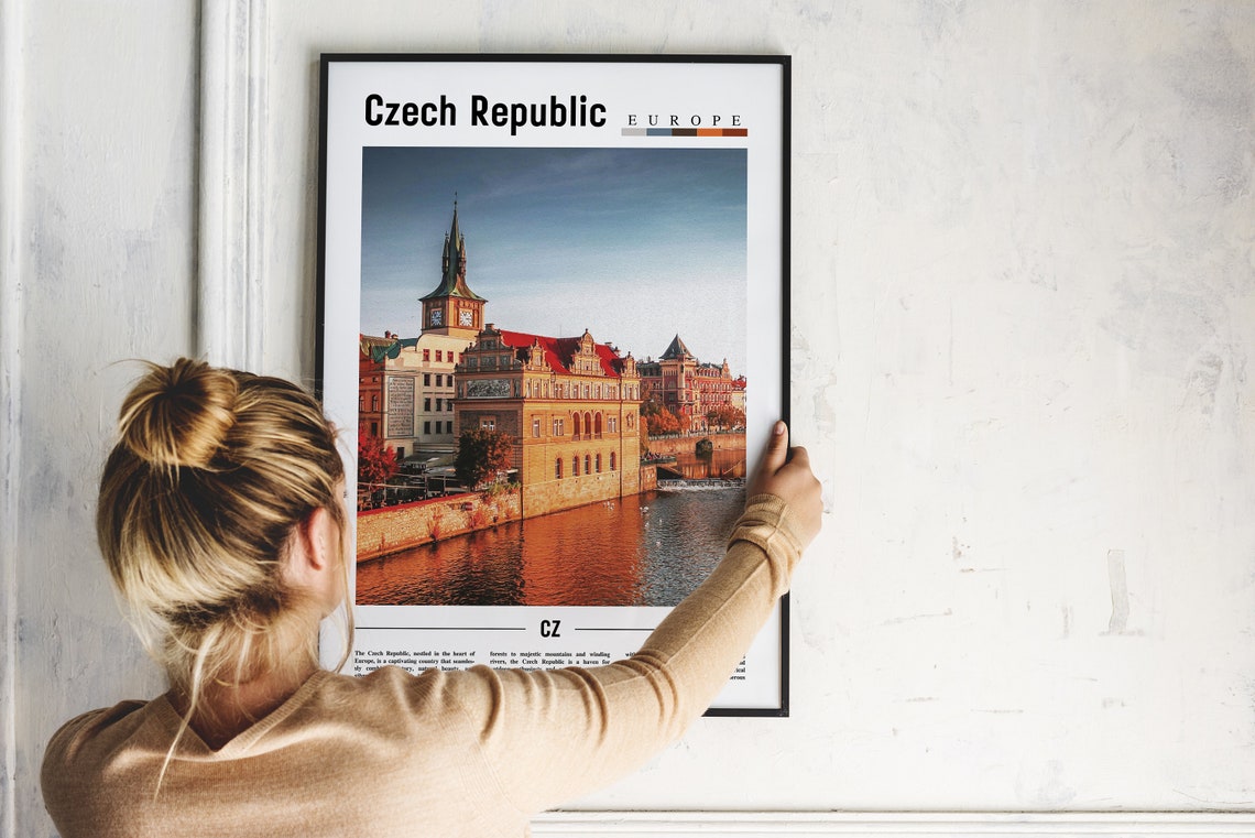 Czech Republic Poster Czech Republic Print Czech Republic Wall Art Europe Photo Europe Poster Europe Print Travel Poster - Image 2