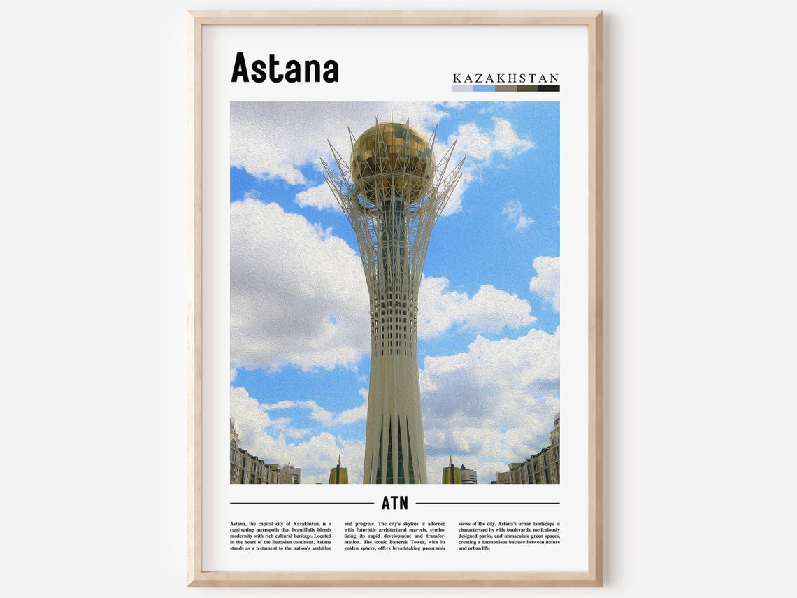 Astana Poster Astana Print Astana Wall Art Europe Photo Europe Poster Europe Print Travel Poster