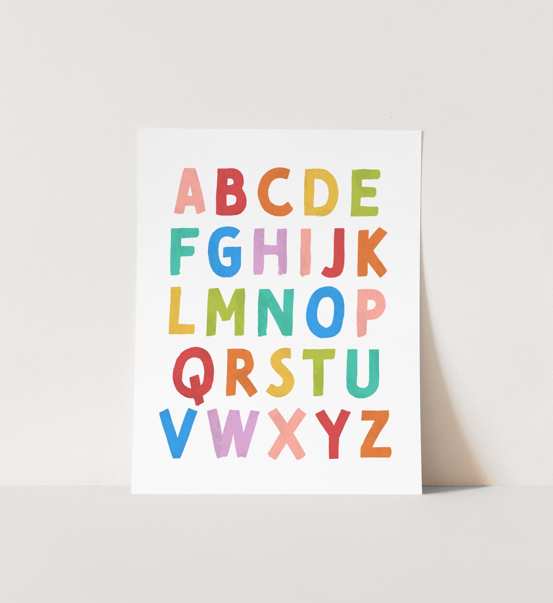 Rainbow Alphabet And Numbers Nursery Art Print - Image 4