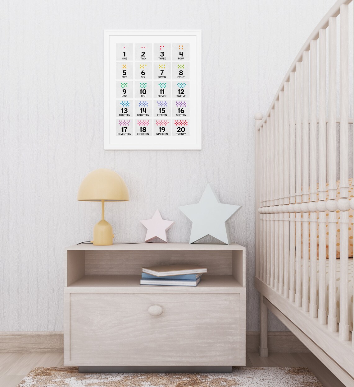 Numbers 1-20 Counting Poster, Preschool Classroom Decor - Image 2