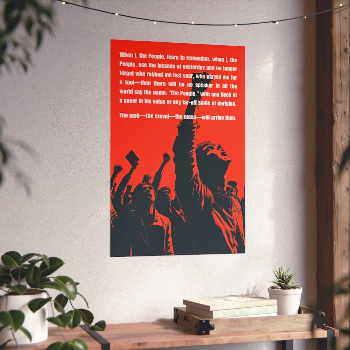 I Am The People The Mob, Protest Poetry Art Print - Image 4