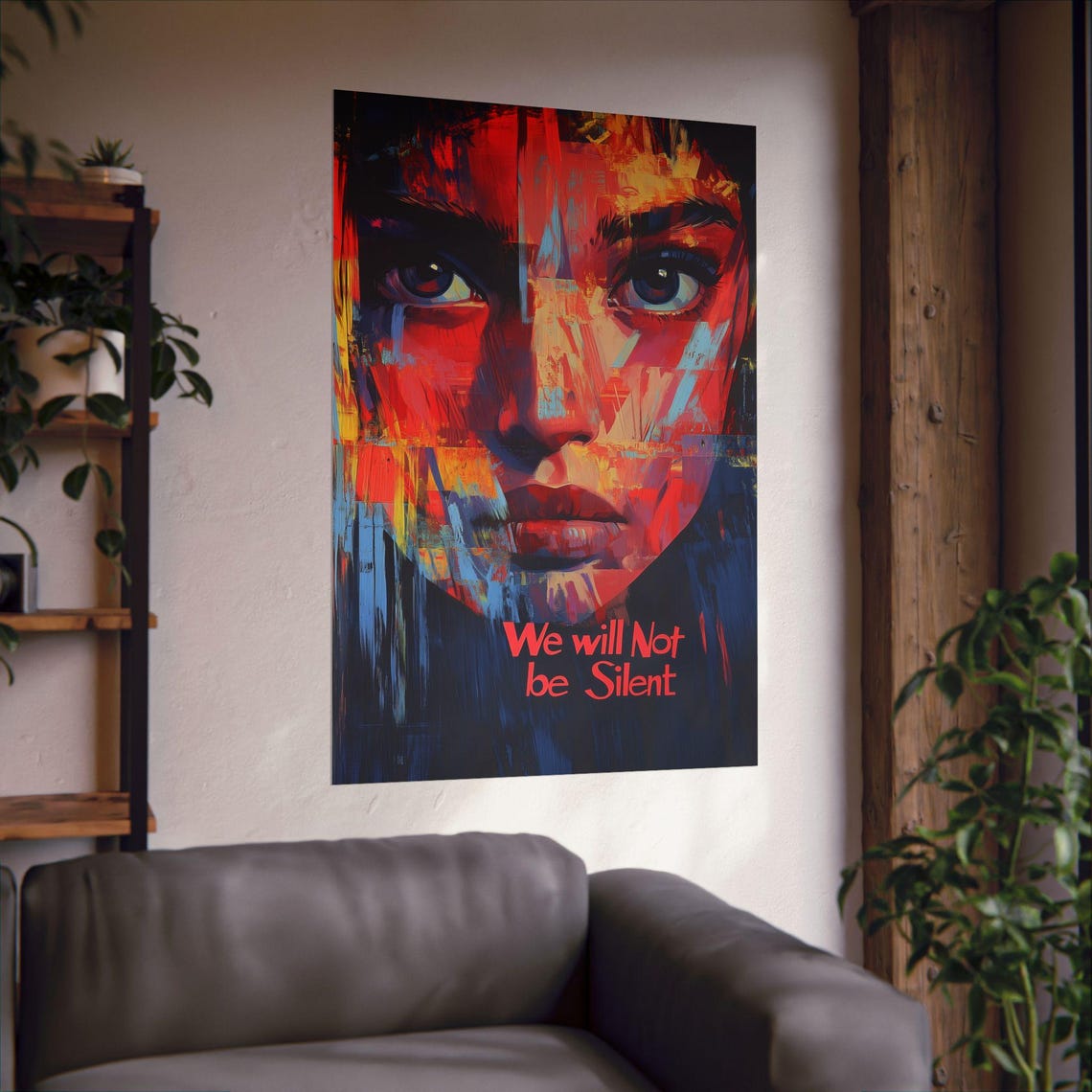 We Will Not Be Silent Poster Wall Art Bold Protest Poster Statement Art Support Womens Rights For Home Office Or Dorm Decor - Image 2