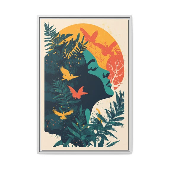 Tropical Beauty Eco Friendly Pinewood Framed Prints Stylish Wall Art Ready To Be Hung Love Nature Environmentalism Wall Art
