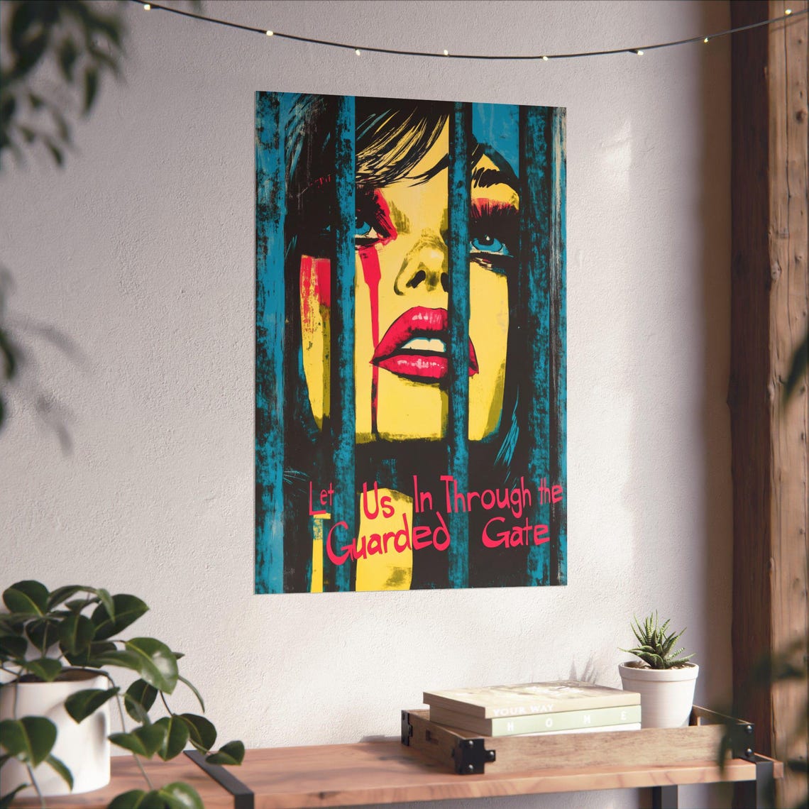 Let Us In Through the Guarded Gate Bold Feminist Pop Art Poster - Image 4