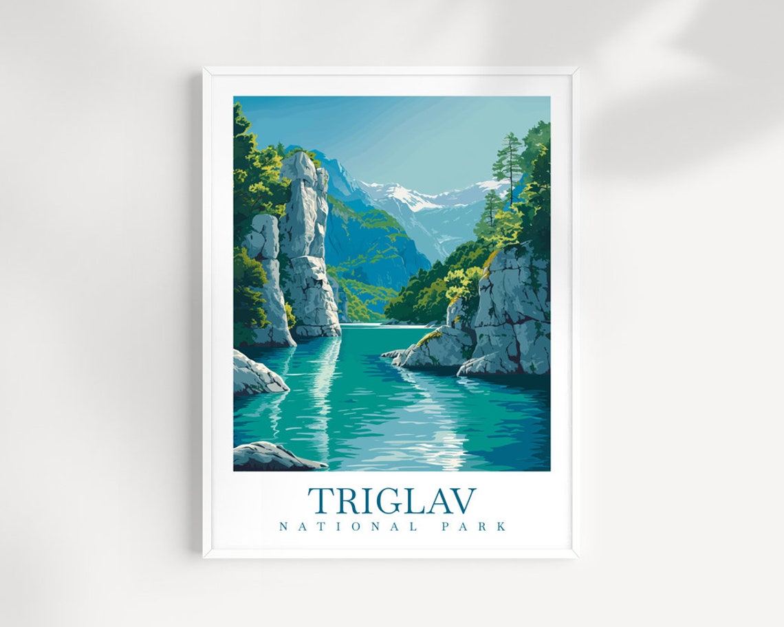 Triglav National Park Travel Print Wall Art Triglav Slovenia Wall Hanging Home Decoration Triglav Gift Art Lovers Wall Art Print Triglav Art
