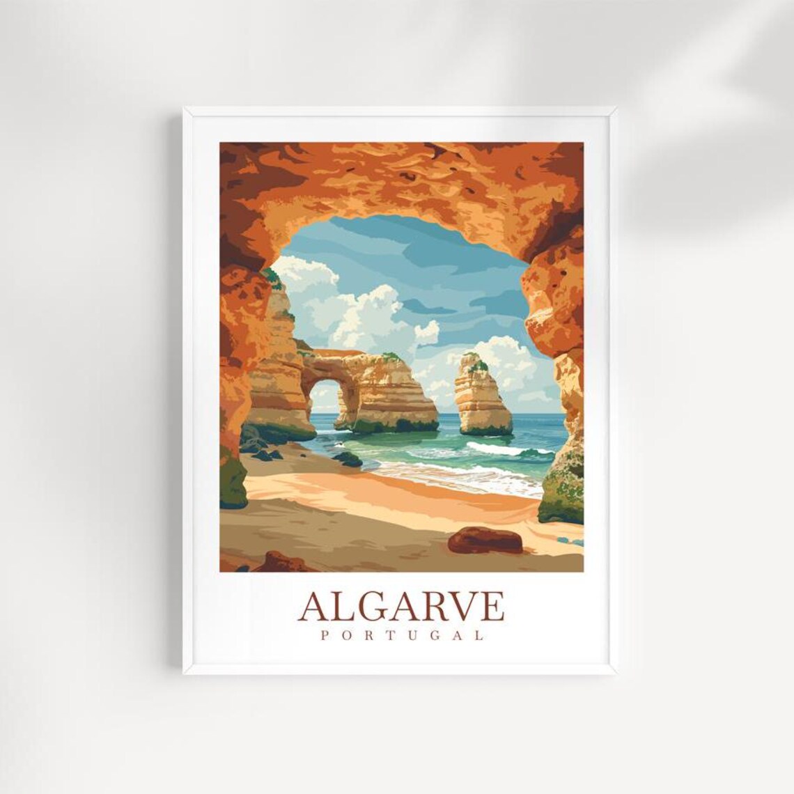 Algarve Coast Portugal Travel Poster