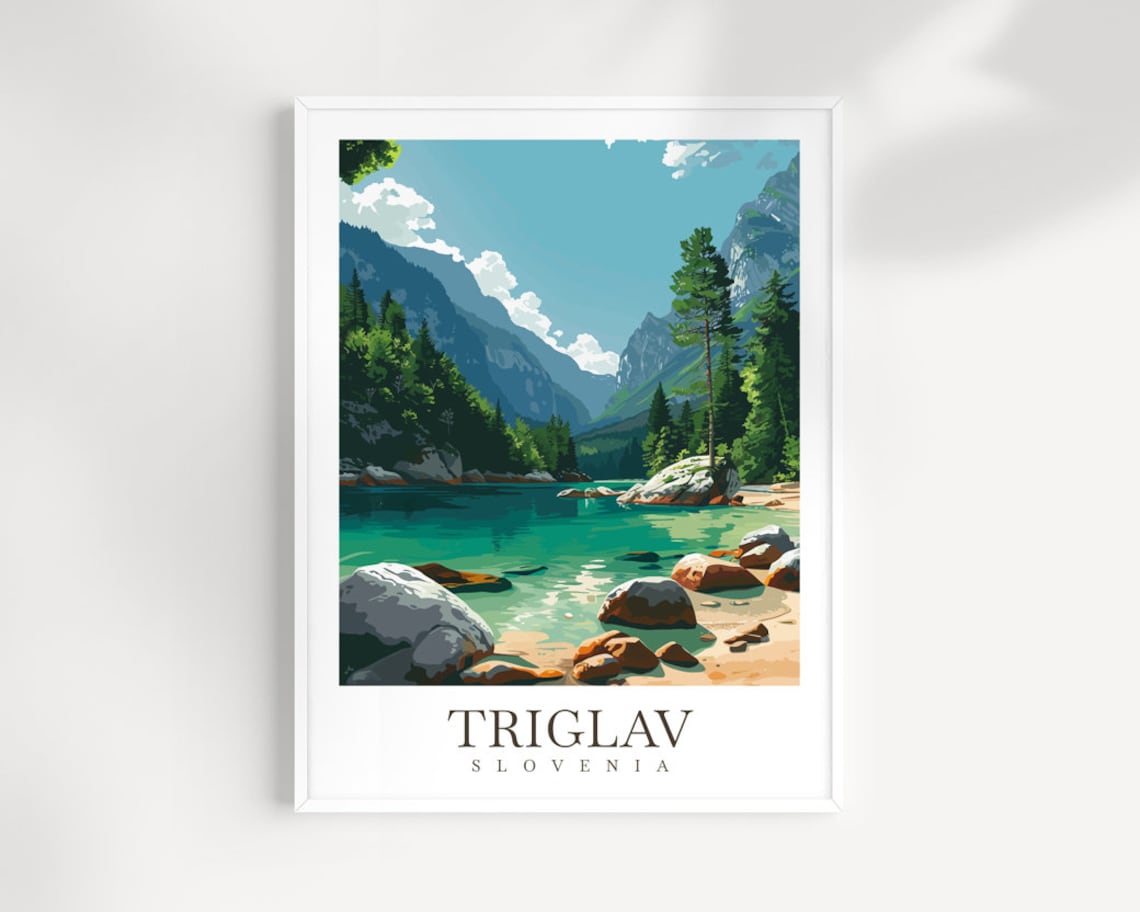 Triglav Travel Print Wall Art Triglav Slovenia Wall Hanging Home Decoration Triglav Gift Art Lovers Wall Art Print Triglav Slovenia Art