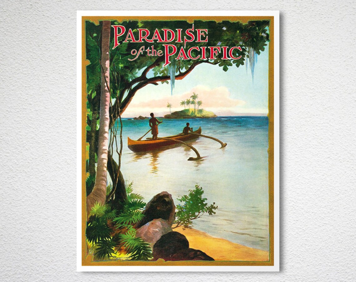Paradise Of The Pacific, Hawaii Island Travel Poster - Image 2
