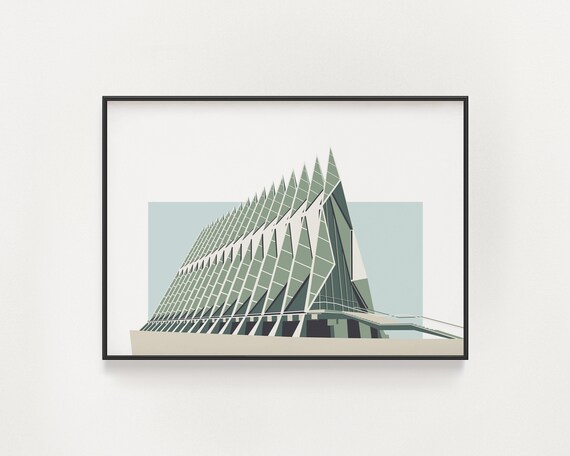 Colorado Springs Air Force Academy Chapel, Architecture Poster