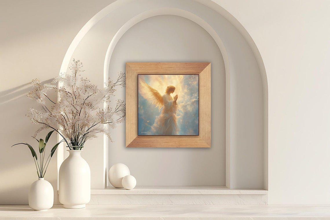 Guardian Angel Art Print, Christian Prayer - Image 2