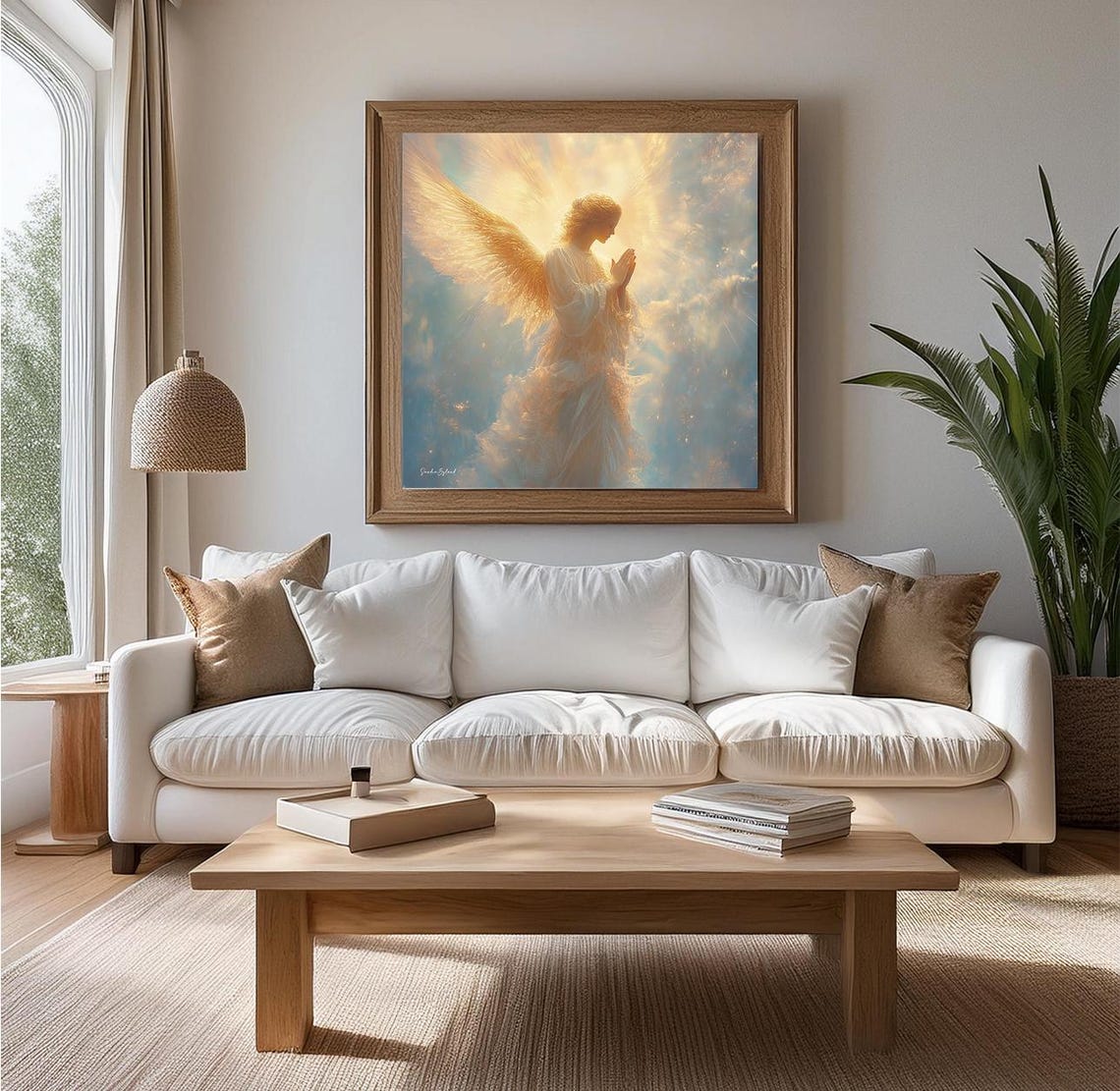 Guardian Angel Art Print, Christian Prayer - Image 4