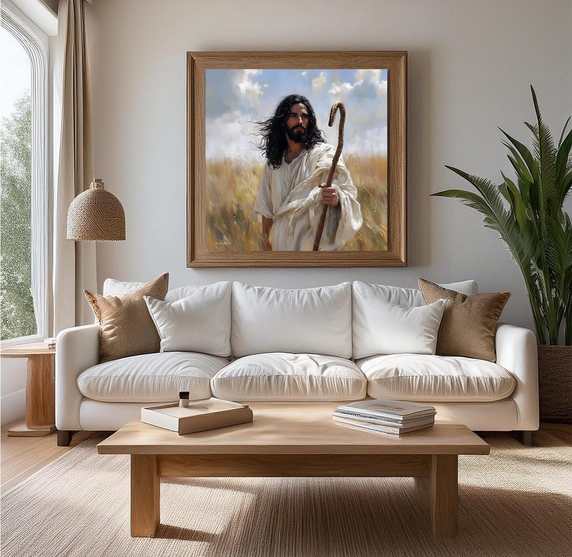 Follow Me Jesus Our Shepherd, Christian Art Print - Image 4