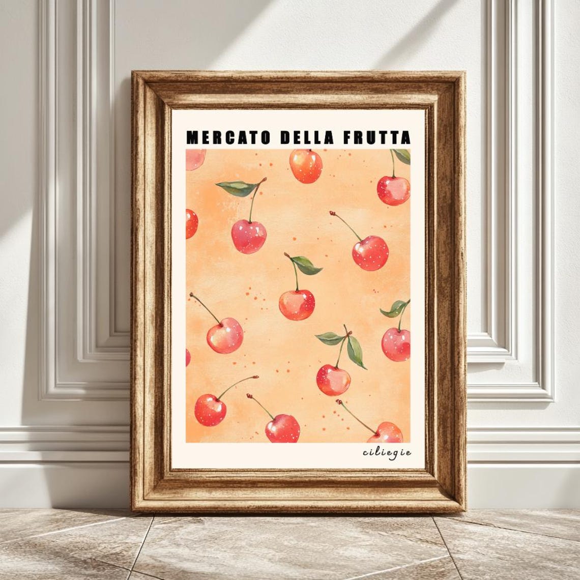 Cherries Art Print, Mercato Della Fruta