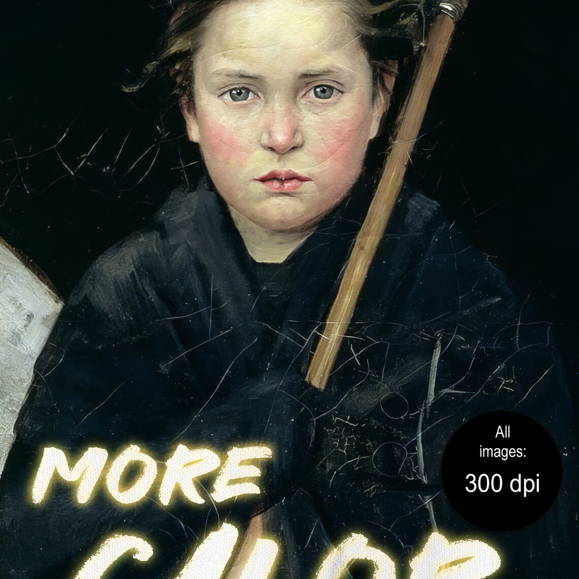 Vintage Umbrella Girl More Calor Por Favor Altered Art Poster - Image 4