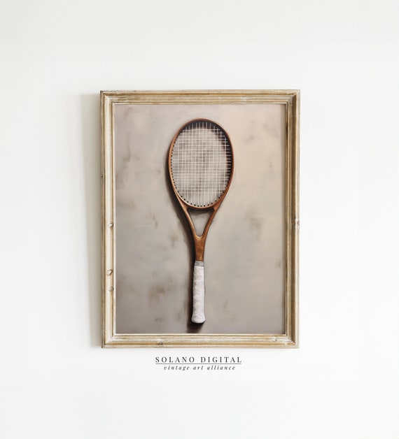 Tennis Racket Art Wall Painting Decor Player Gift Print