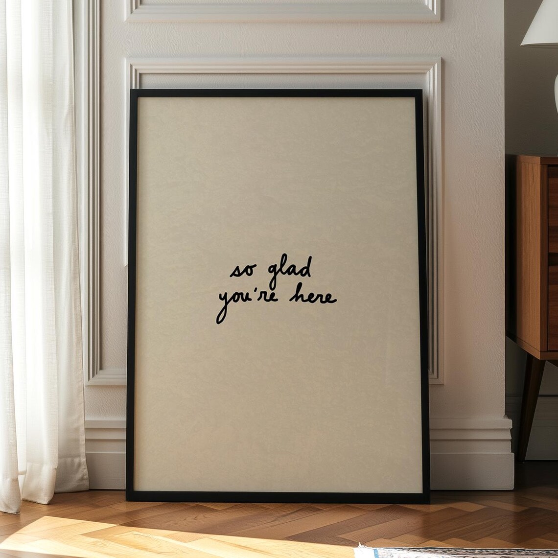 So Glad You’re Here Art Print, Guest Room Decor