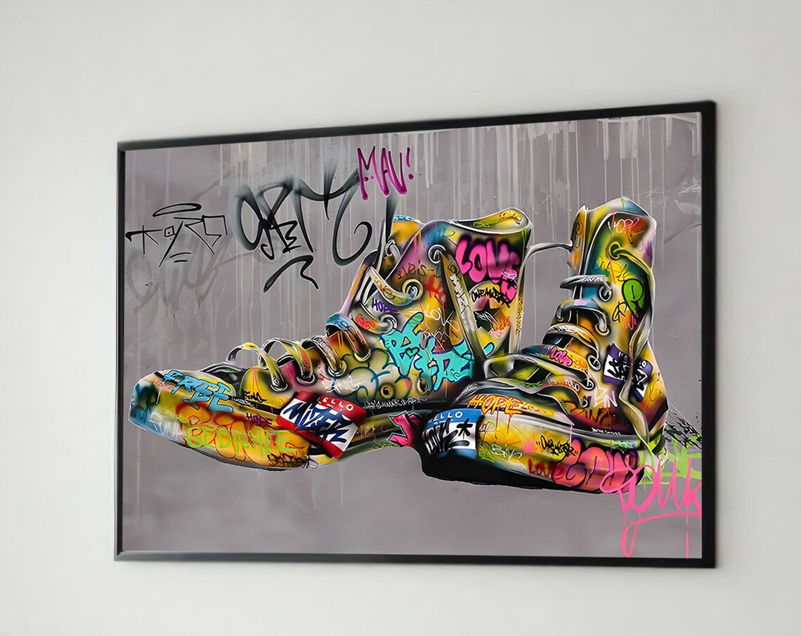 Graffiti Sneakers - Traditional Travel Poster - Image 5