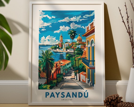 Paysandu Travel Art Print Poster Uruguay Wall