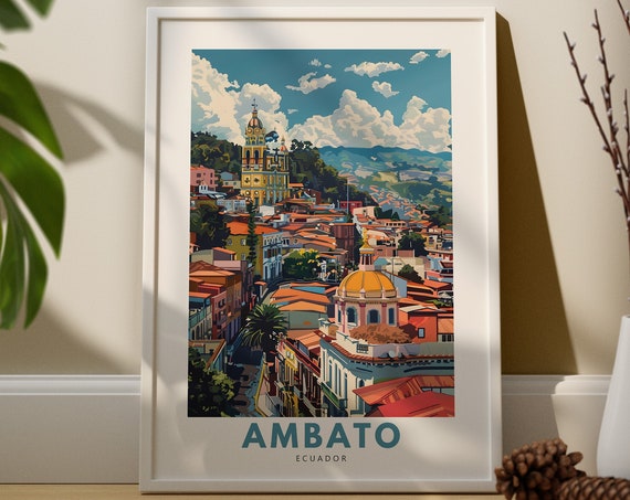 Ambota Travel Print Poster Ecuador Wall Decor Art Hang