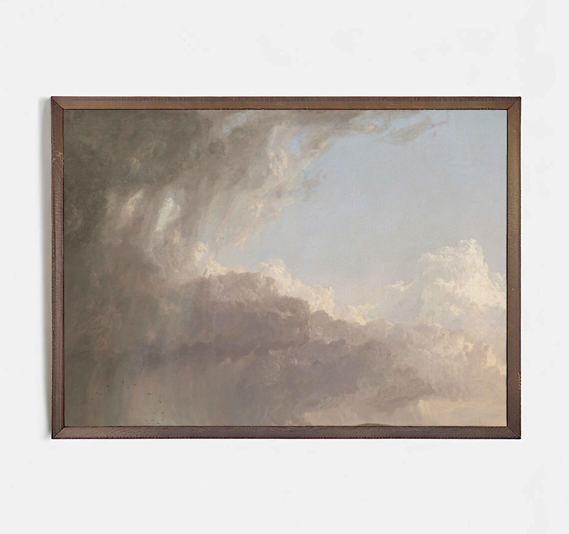 Romantic Cloudscape, Vintage Dreamy Decor - Image 2