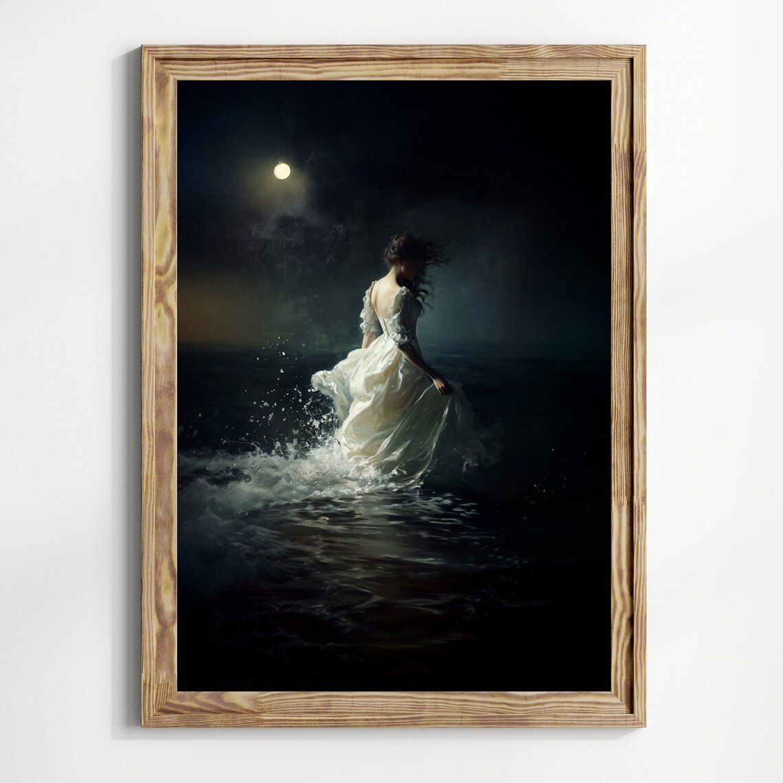 The Lake Dark Academia Moody Gothic Wall Art Print