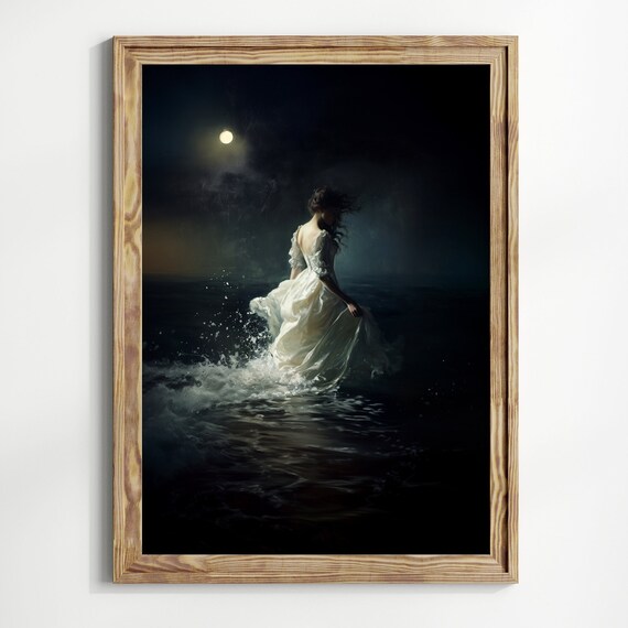 The Lake Dark Academia Moody Gothic Wall Art Print