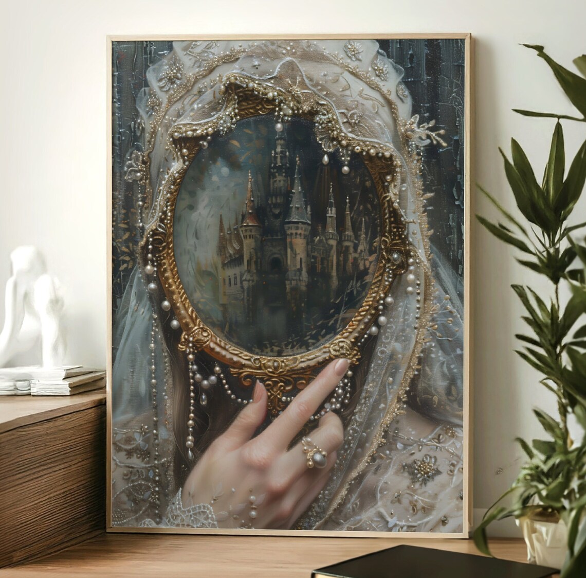 Victorian Woman Art Print, Moody Vintage Portrait - Image 2