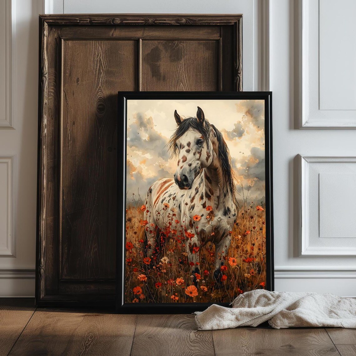 Appaloosa Horse Cottagecore Farmhouse Art Print - Image 2