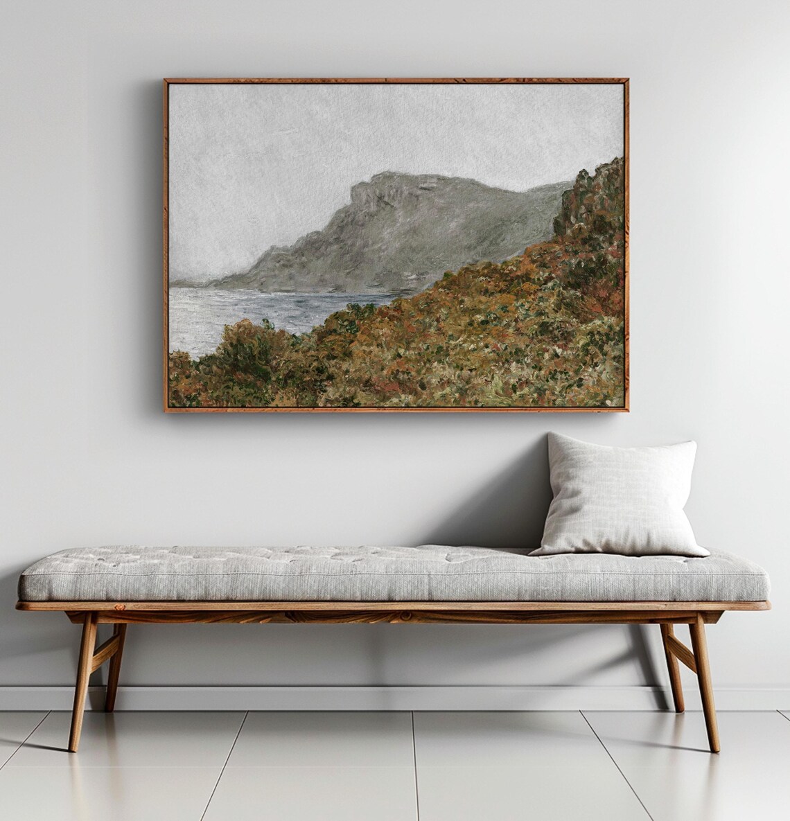 Coastal Landscape Mountain Impressionist Art Print - Image 2