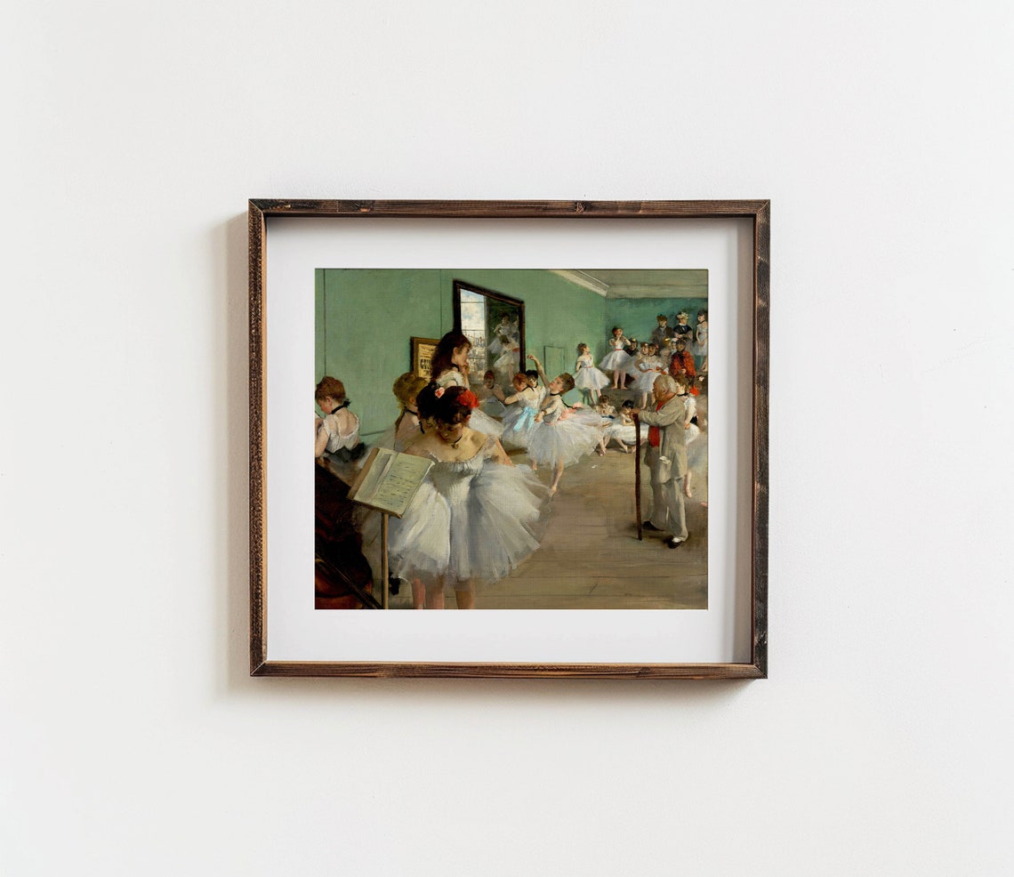 Art The Dance Class By Edgar Degas Vintage Home Decor Vivid Art Print Dc 201 - Image 2