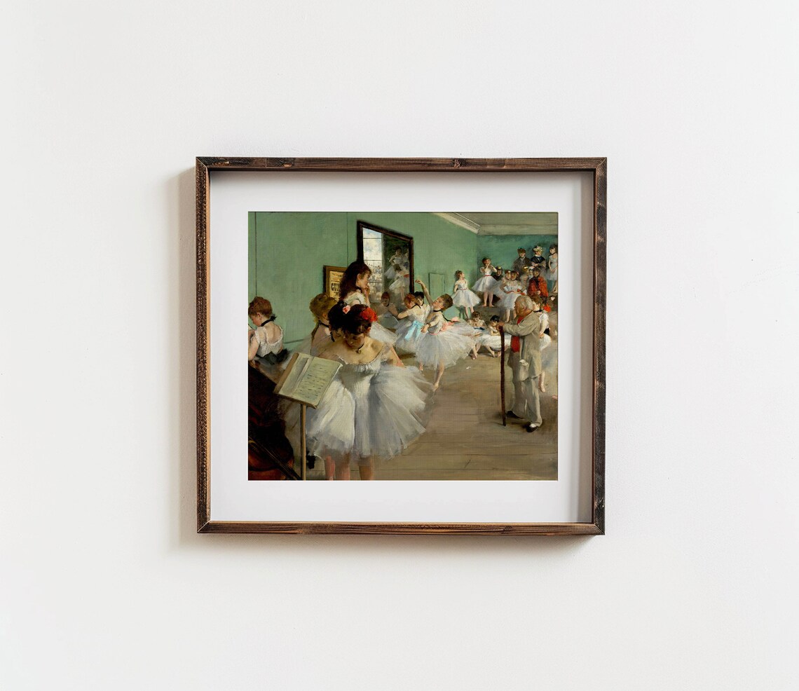 The Dance Class By Edgar Degas Ballerinas Ballet Rehearsal Poster - Image 2