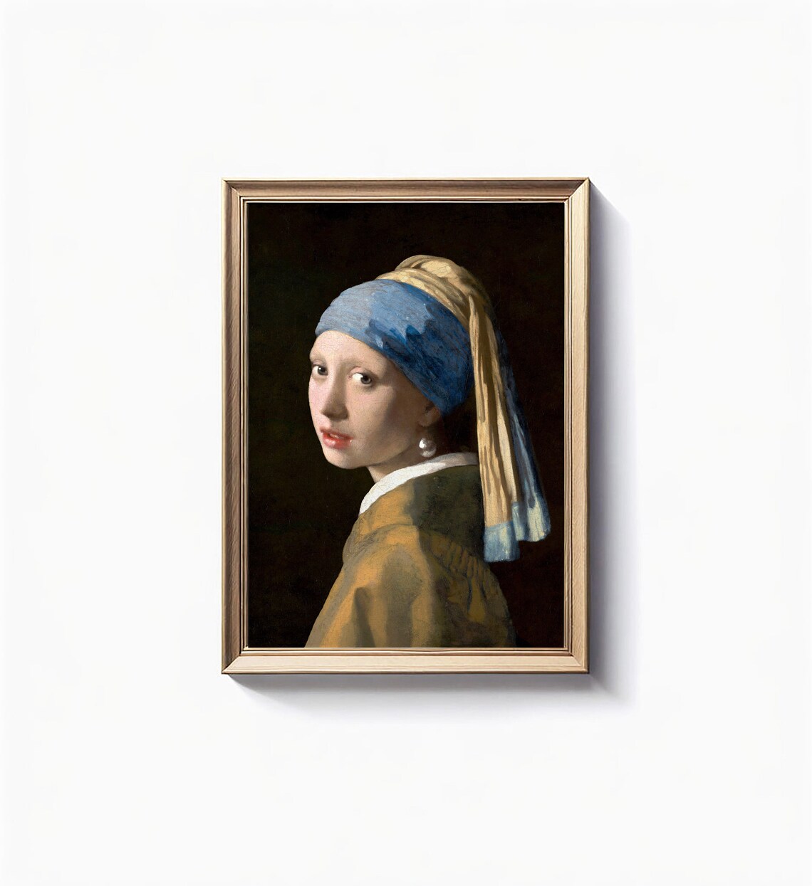 Girl With A Pearl Earring, Antique Baroque Portrait - Image 2