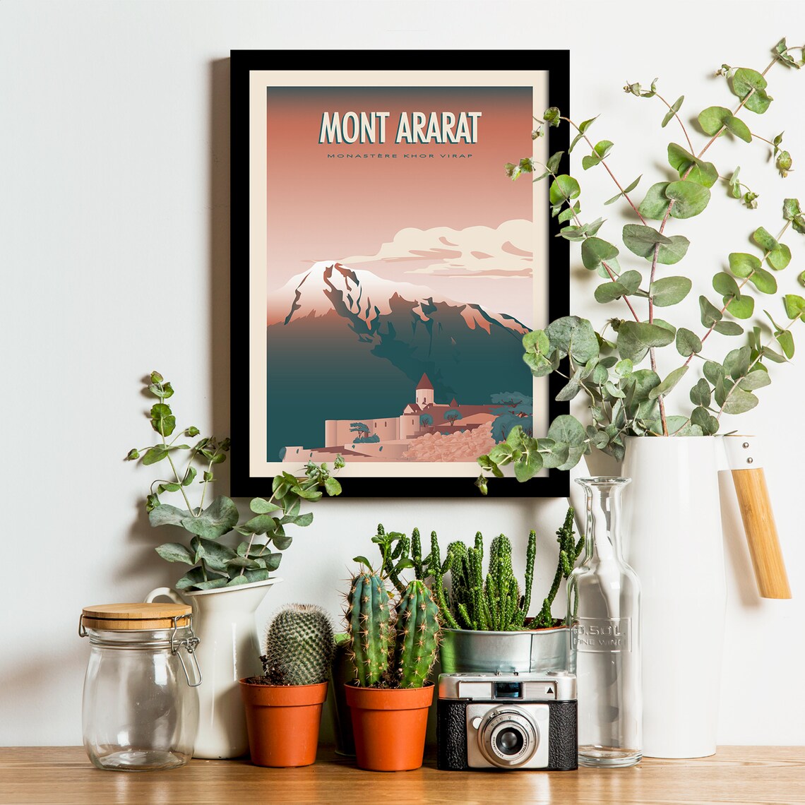 Mount Ararat Travel Poster, Vintage Armenia Poster - Image 3
