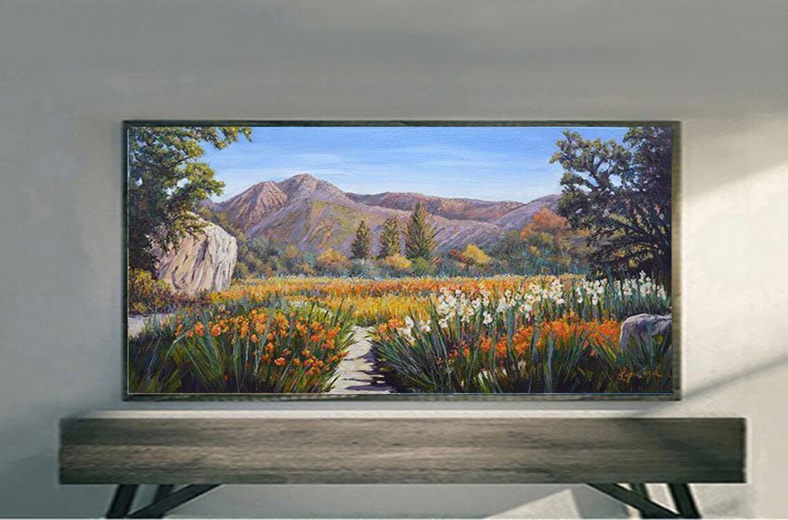 Santa Barbara Botanical Garden Art Print, Landscape