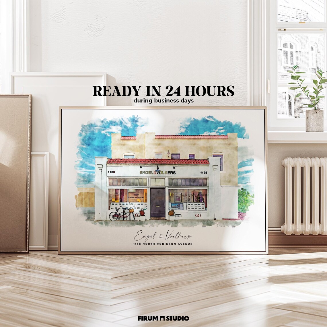 Custom Business Portrait - Personalized Storefront Art Print