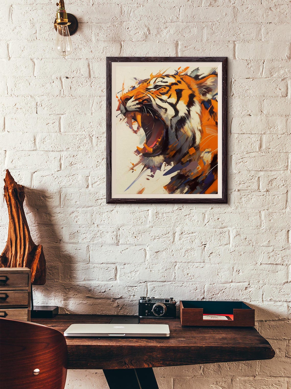 Bengal Tiger Wildcat Panther Gift For Her Bold Apex Cat Decor Wildlife Cat - Image 5