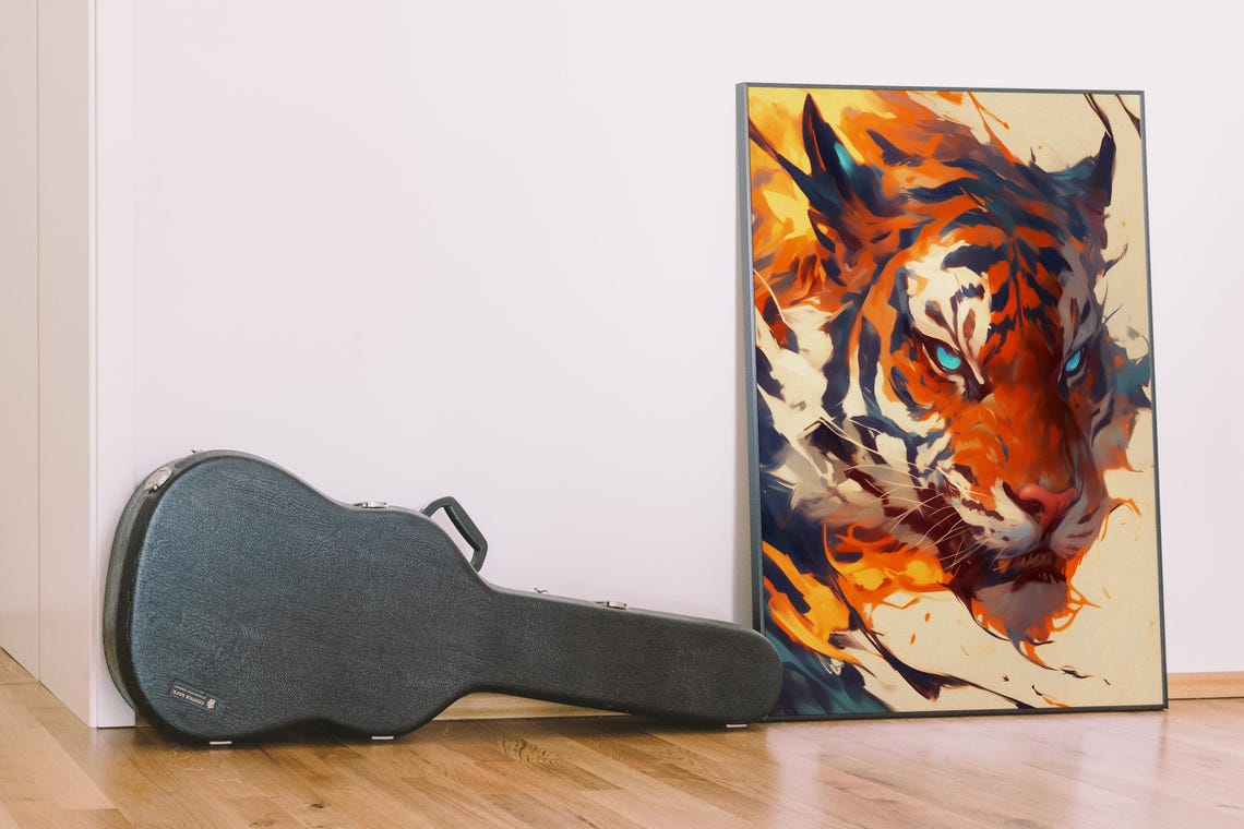 Wildcat Panther Gift For Him Bold Apex Cat Decor Bengal Tiger Wildlife Cat - Image 6