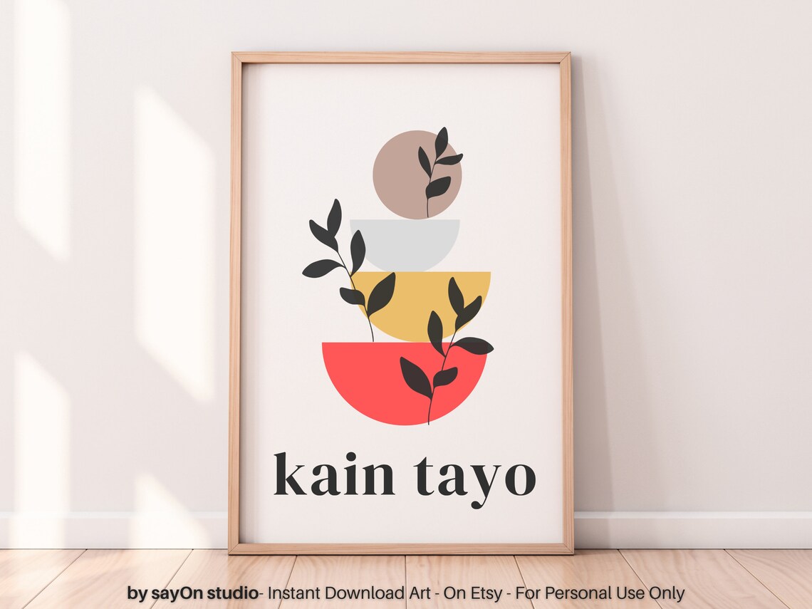 Kain Tayo Filipino Boho Kitchen Art Print Gift For Filipinos - Image 4
