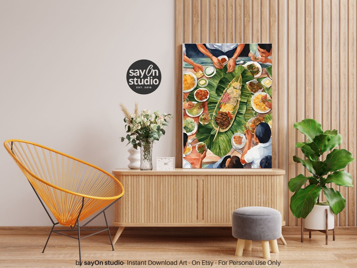 Boodle Fight Filipino Heritage Kitchen Art Print - Image 4