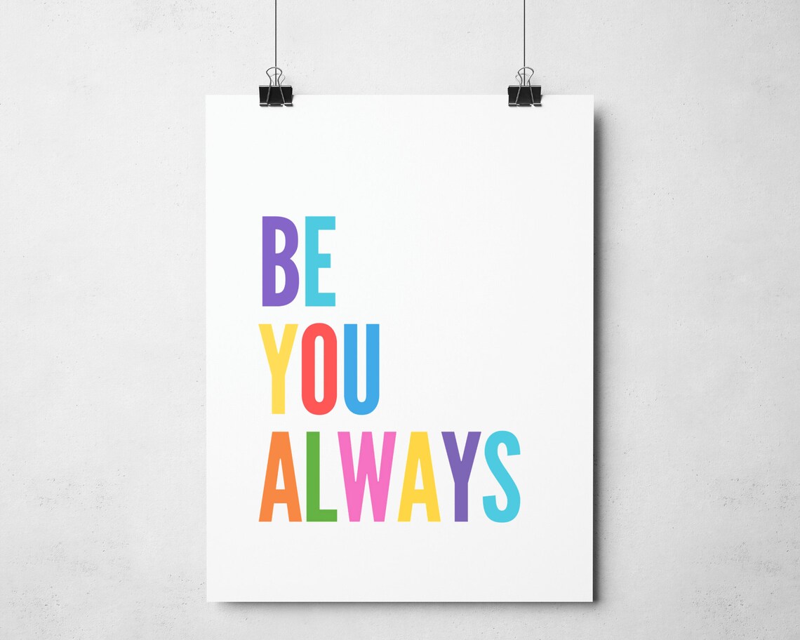 Children's Positive Quote, Rainbow Classroom Art Print - Image 2