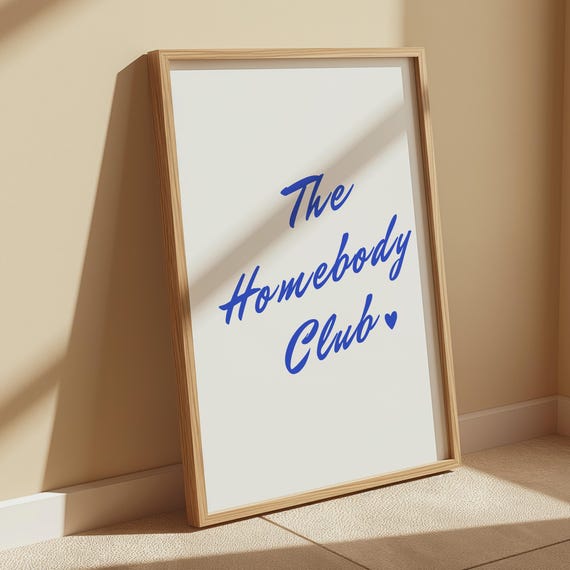 The Homebody Club Print Neutral Wall Decor Trendy Art Trendy Wall Art Prints Minimalist Living Room Decor Bar Cart Print