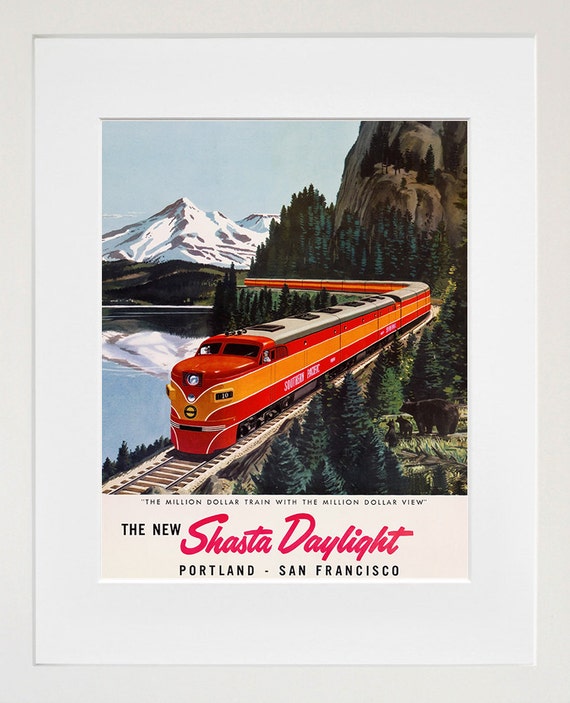Portland Travel Poster, Vintage Home Decor Print