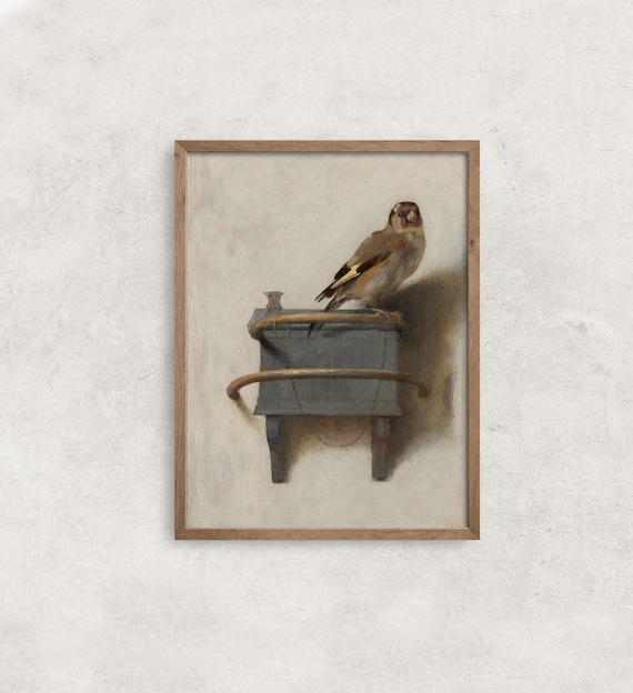 The Goldfinch Vintage Art Print, Kids Wall Decor