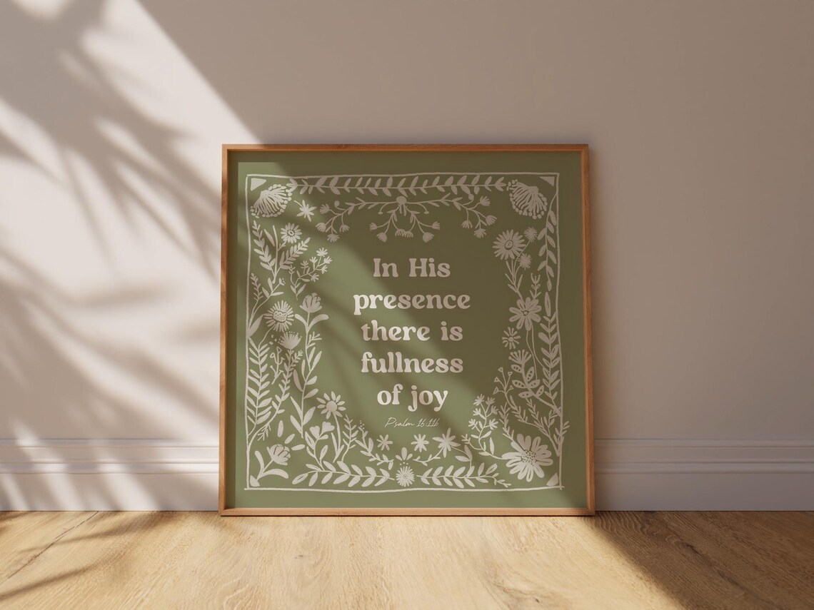 Psalm 16:11 Scripture Wall Art Print, Fullness Of Joy - Image 2