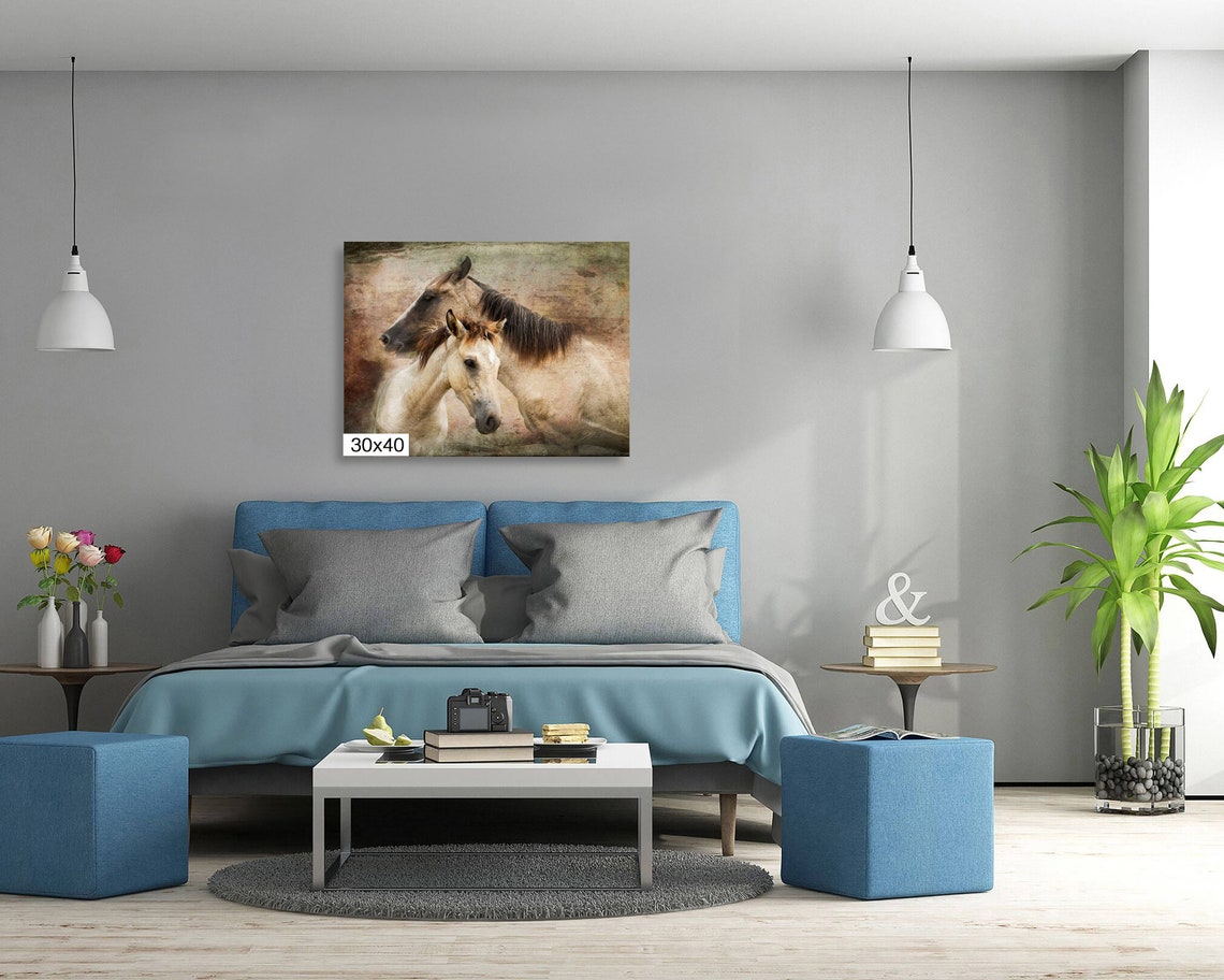 Horse Wall Art Horse Art Horses Wall Art Horse Horse Print Horse Painting Wild Mustangs Art - Image 5
