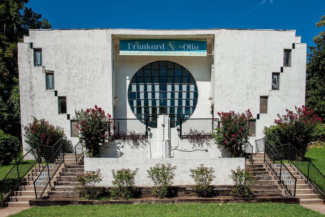 Tulsa Spotlight Theatre Drunkard Olio Historic Facade Poster