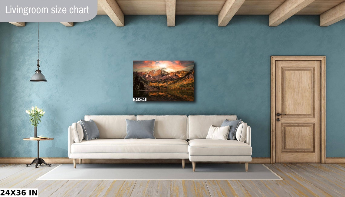 Maroon Bells Dramatic Sunset with Pink Clouds Lake Reflection Poster - Image 4
