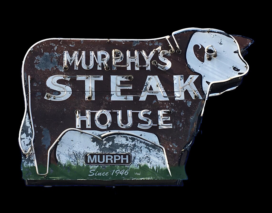 Bartlesville Skyline, Murphys Steak House Travel Poster